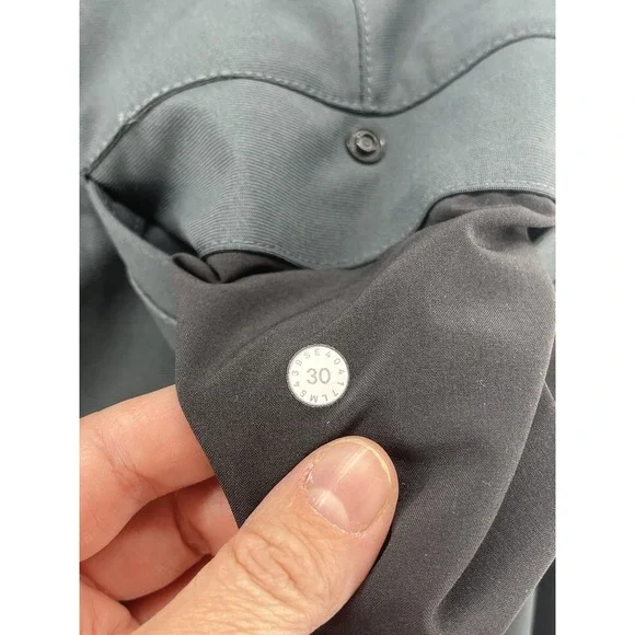 Lululemon Men's Blue Gray Commission Pant Slim Warpstreme Size 30 Inseam - Picture 12 of 12